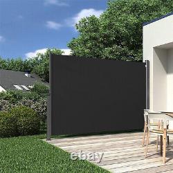 1.6 x 3m Retractable Side Awning Screen Garden Sunshade Shelter Windscreen Blind