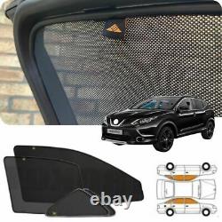 Fits Nissan Qashqai 2 Tailor Made Magnetic Front Rear Side Uv Sun Privacy Shades