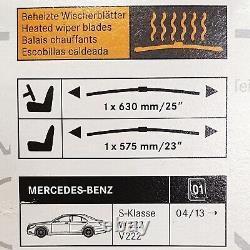 Genuine Mercedes-Benz S Class Heated Front Wiper Blades set of 2 222 models