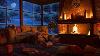 Instant Sleep In 3 Minutes In A Cozy Winter Ambience Blizzard Fireplace And Howling Wind Sounds