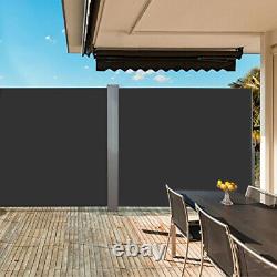 Retractable Side Awning Patio Waterproof Shade Wind Screen Fence Privacy Divider