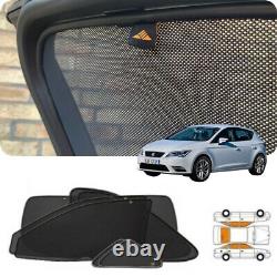 Seat Leon 2012-Onw Tailor Made Magnetic Windows Insect Block Privacy Sun Shades